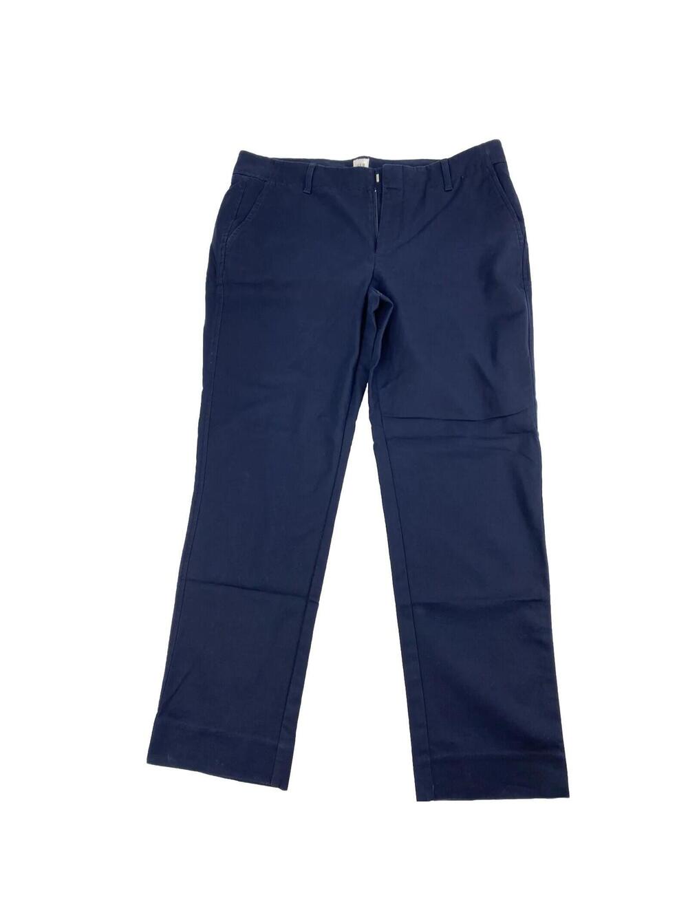Gap Slim Crop Pants Size 10R Ladies Navy Blue Stretch New